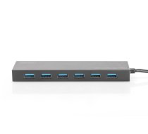 7 portu USB 3.0 SuperSpeed ​​centrmezgls, barošanas avots, alumīnijs