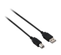 V7 melns USB kabelis USB 2.0 A vīrs uz USB 2.0 B vīrs 2 m 6,6 pēdas