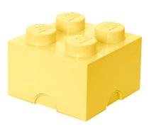 LEGO Storage Brick 4 pasteļdzeltens, uzglabāšanas kaste