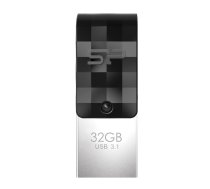 Silicon Power Mobile C31 USB zibatmiņas disks 32 GB USB Type-A / USB Type-C 3.2 Gen 1 (3.1 Gen 1) Melns, sudrabs