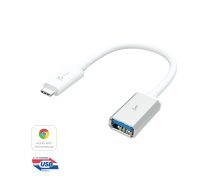 j5izveidojiet JUCX05 USB-C® 3.1 uz USB™ A tipa adapteri, balts un sudrabs