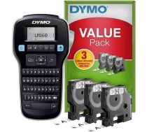 DYMO LabelManager LM160 uzlīmju printeris Termiskā pārnese Wireless D1 QWERTY +3xS0720530