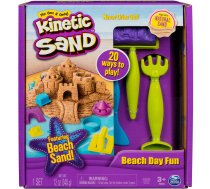 Kinetic Sand - pludmales izklaides komplekts, rotaļu smiltis