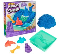 Kinetic Sand - Sandbox Komplekts zils, rotaļu smiltis