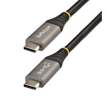 StarTech.com 3 pēdu (1 m) USB C kabelis 10 Gbps — USB-IF sertificēts USB-C vads — USB 3.1/3.2 Gen 2 Type-C kabelis — 100 W (5A) barošanas piegādes uzlāde, DP Alt režīms — USB C–C vads Uzlāde un sinhronizācija