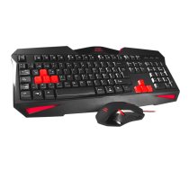 Mars Gaming MCP1 tastatūra Pele iekļauta melnā, sarkanā krāsā
