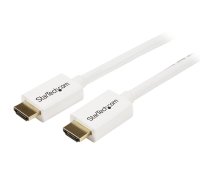 StarTech.com 3 m / 10 pēdu CL3 nominālais HDMI kabelis ar Ethernet — sienā iebūvēts Ultra HD HDMI kabelis — 4K 30 Hz UHD liela ātruma HDMI kabelis — 10,2 Gbps – HDMI 1.4 video/displeja kabelis — 30AWG, balts