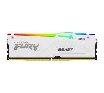 Atmiņa DDR5 Fury Beast Whi RGB 32GB (1*32GB)/6000 CL36