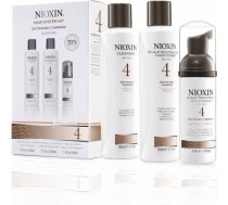 Trial Kit Set Nioxin: System 4, Hair Shampoo, For Cleansing, 150 ml + System 4, Hair Conditioner, For Revitalizing, 150 ml + System 4, Scalp Cream Treatment, For Revitalizing, SPF 15, 40 ml