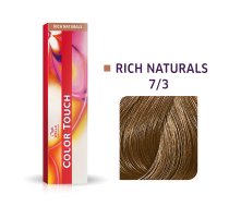 Wella Professionals, Color Touch, Ammonia-Free, Semi-Permanent Hair Dye, 7/3 Medium Blonde Chestnut Pearl, 60 ml