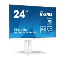 iiyama XUB2492HSU-W6 datora monitors 60,5 cm (23,8") 1920 x 1080 pikseļi Full HD LED balts