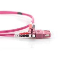 Digitus Fiber Optic Multimode Patch Cord, OM4, LC / SC