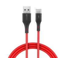 USB-C kabelis BlitzWolf BW-TC15 3A 1,8 m (sarkans)