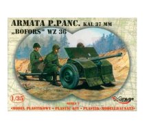 Plastmasas modelis Pretbruņas 37mm Bofors WZ.36