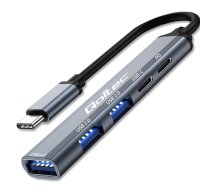 HUB adapteris USB C 3.1 5in1, USB C PD, USB C