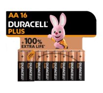 DURACELL PLUS POWER 100 SĀRMA AKUMULATORS AA LR6 16 VIENĪBAS