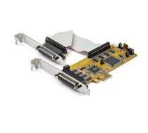 StarTech.com 8 portu PCI Express RS232 seriālā adaptera karte — PCIe RS232 seriālā karte — 16C1050 UART — zema profila seriālais DB9 kontrolieris/paplašināšanas karte — 15 kV ESD aizsardzība — Windows/Linux