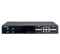 QNAP QSW-M804-4C tīkla slēdzis Pārvaldīts 10G Ethernet (100/1000/10000) Melns