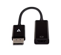 V7 melns video adapteris DisplayPort Male to HDMI Female Plāns