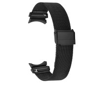 Milānas vilkums ar klasisku aizdari Samsung Galaxy Watch 6/5/4 - melns