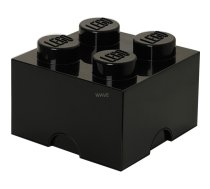 LEGO Storage Brick 4 melns, uzglabāšanas kaste