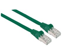 Intellinet tīkla ielāpu kabelis, Cat6A, 2m, zaļš, varš, S/FTP, LSOH / LSZH, PVC, RJ45, zeltīti kontakti, bez aizķeršanās, palaists, mūža garantija, daudzstūris