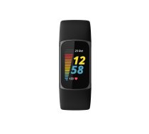 Fitbit Charge 5 AMOLED aproces aktivitāšu izsekotājs, melns, grafīts