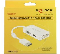 Adapteris Displayport > VGA/HDMI/DVI-D