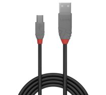 Lindy 1 m USB 2.0 A tipa līdz Mini-B kabelis, Anthra Line