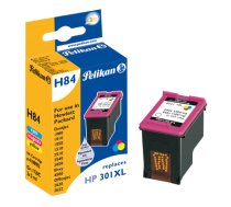 Pelikan 4108982/H84 drukas galviņas kasetne krāsaina liela ietilpība, 3x342 lapas ISO/IEC 19752 5ml Pack=3 (aizstāj HP 301XL) HP DeskJet 1000/1010/Envy 5530/OfficeJet 463