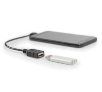 Digitus USB adapteris/pārveidotājs, OTG, mikro B/M - A/F, 0,15 m