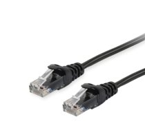 Aprīkot Cat.6A U/UTP Patch Cable, 1m, melns