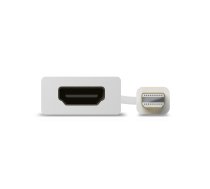 ALOGIC Premium 15 cm mini DisplayPort–HDMI adapteris — no vīrieša uz sievieti — BALTS