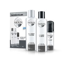 Trial Kit Set Nioxin: System 2, Hair Shampoo, For Cleansing, 150 ml + System 2, Hair Conditioner, For Revitalizing, 150 ml + System 2, Scalp Cream Treatment, For Revitalizing, SPF 15, 40 ml