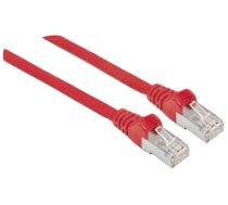 Intellinet tīkla ielāpu kabelis, Cat6A, 3m, sarkans, varš, S/FTP, LSOH / LSZH, PVC, RJ45, apzeltīti kontakti, bez aizķeršanās, palaists, mūža garantija, daudzslāņu maiss