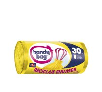 HANDY BAG RECCLED YELLOW atkritumu maiss 30 litri 15 vienības