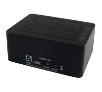 LC-Power LC-DOCK-U3-HUB atmiņas diskdziņa dokstacija USB 3.2 Gen 1 (3.1 Gen 1) Type-B Black