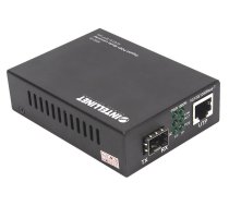 Intellinet Gigabit PoE+ multivides pārveidotājs, 1 x 1000Base-T RJ45 ports līdz 1 x SFP portam, PoE+ inžektors