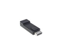 Manhetenas DisplayPort 1.1 uz HDMI adapteris, 1080p@60Hz, no vīrieša uz sievišķo, melns, DP ar fiksatoru, nav divvirzienu, trīs gadu garantija, maisiņš