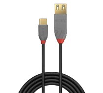 Lindy 0,15 m USB 2.0 C uz adaptera kabeli, Anthra Line