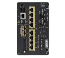 Cisco Catalyst IE-3300-8T2S-E tīkla slēdzis Pārvaldīts L2 Gigabit Ethernet (10/100/1000) Melns