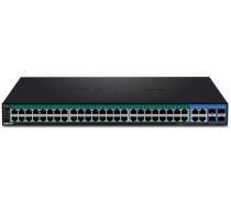 Trendnet TPE-5048WS tīkla slēdzis Pārvaldīts Gigabit Ethernet (10/100/1000) Power over Ethernet (PoE) 1U melns