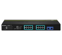 Trendnet TPE-1620WS tīkla slēdzis Pārvaldīts L2 Gigabit Ethernet (10/100/1000) Power over Ethernet (PoE) 1U melns