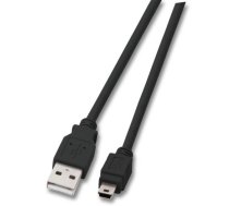 EFB Elektronik K5250SW.0,5V2 USB kabelis 0,5 m USB 2.0 USB A Mini-USB B Melns