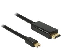 DeLOCK 83700 video kabeļa adapteris 3 m HDMI Mini DisplayPort Black