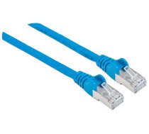 Intellinet tīkla plākstera kabelis, Cat6, 0,5 m, zils, varš, S/FTP, LSOH/LSZH, PVC, RJ45, zeltīti kontakti, bez aizķeršanās, palaists, mūža garantija, daudzmaiss