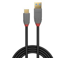Lindy 1m USB 3.1 A–C tipa kabelis, 5A PD, Anthra Line