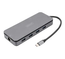 11 portu USB-C dokstacija ar SSD korpusu