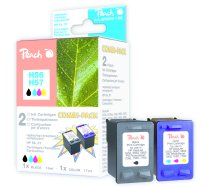 Peach PI300-135 tintes kasetne 2 gab., melna, ciāna, fuksīna, dzeltena