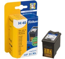 Pelikan 4101631/H40 drukas galviņas kasetne melna, liela ietilpība, 475 lappuses ISO/IEC 19752 15ml (aizstāj HP 21XL), kas paredzēta HP DeskJet F 4135/3910/OfficeJet J 3600/OfficeJet/OfficeJ04 J 5505